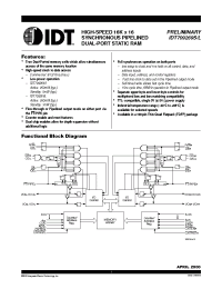 Datasheet IDT709269L12PFI производства IDT